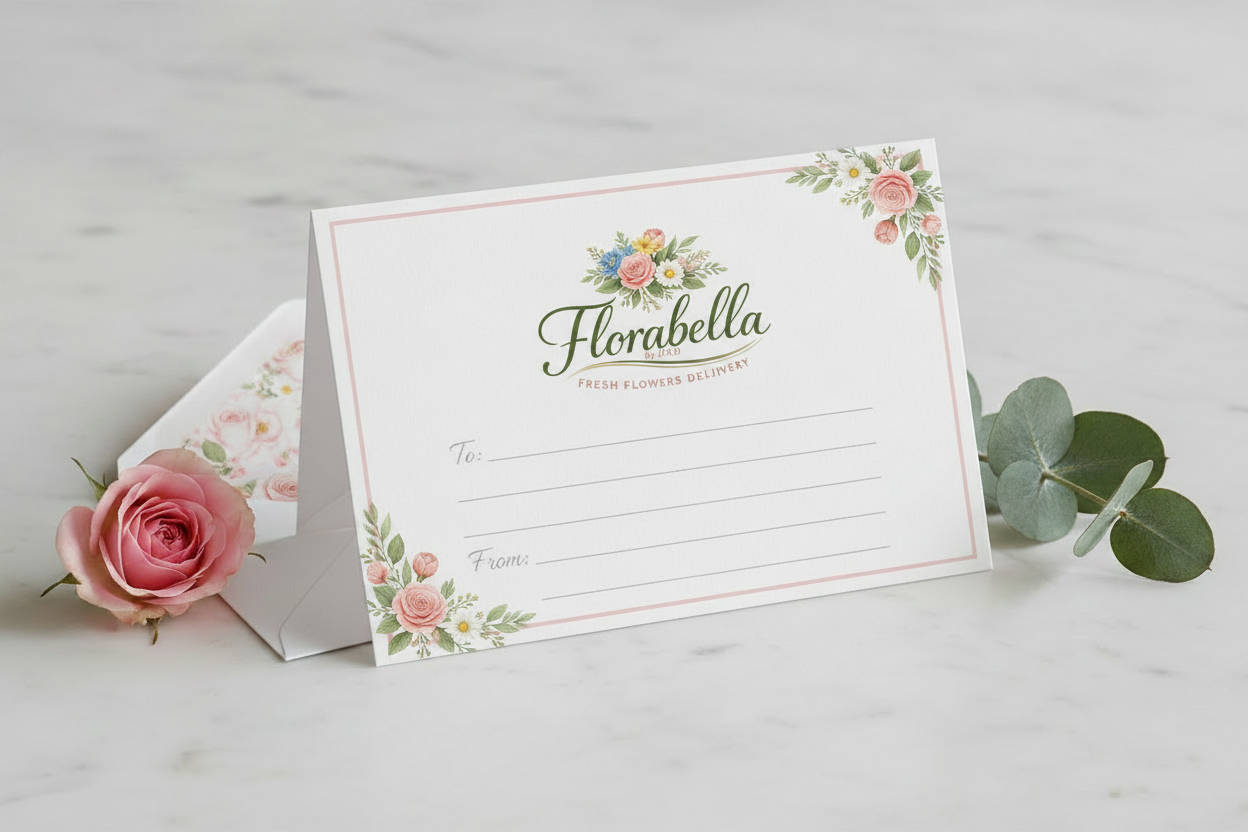 Gift Card Note with new logo