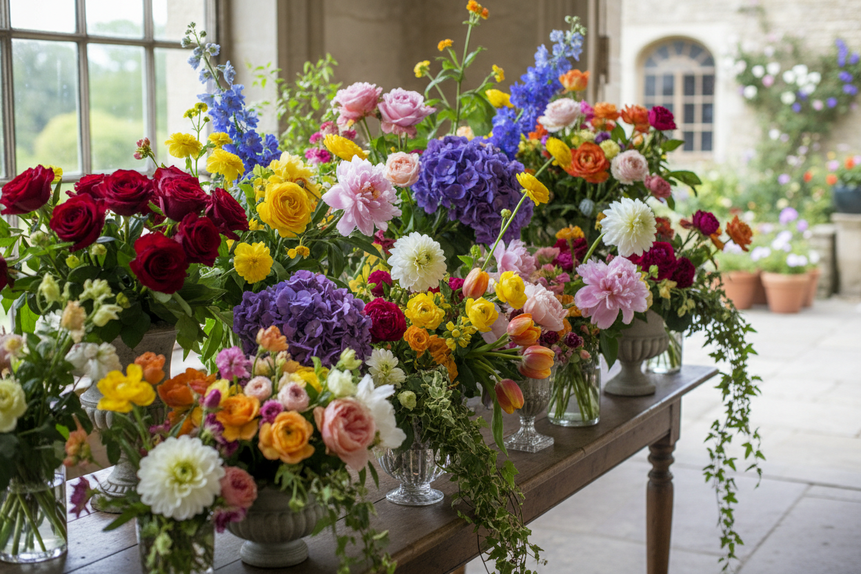 Multiple Bouquets Banner
